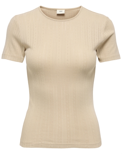 JDY - JDYSalsa Mia Life O-Neck Top - Humus